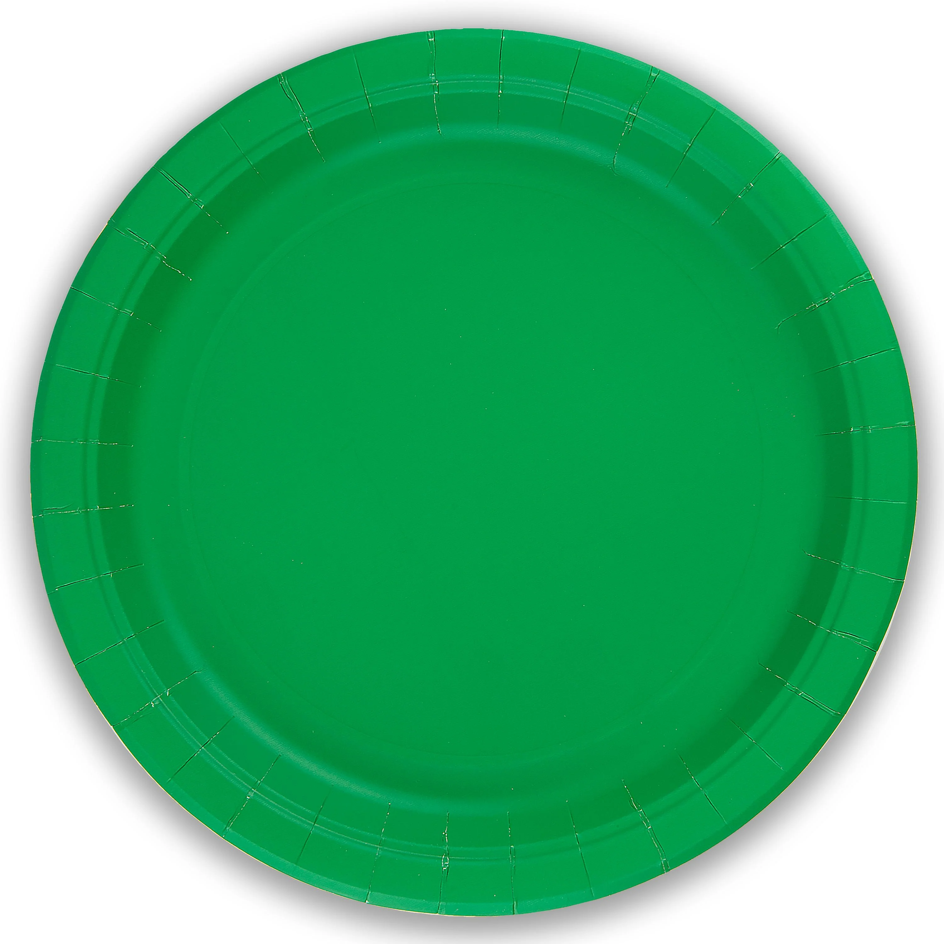 Emerald Green Paper Plates - 23cm - Plastic Free (Pack of 8)