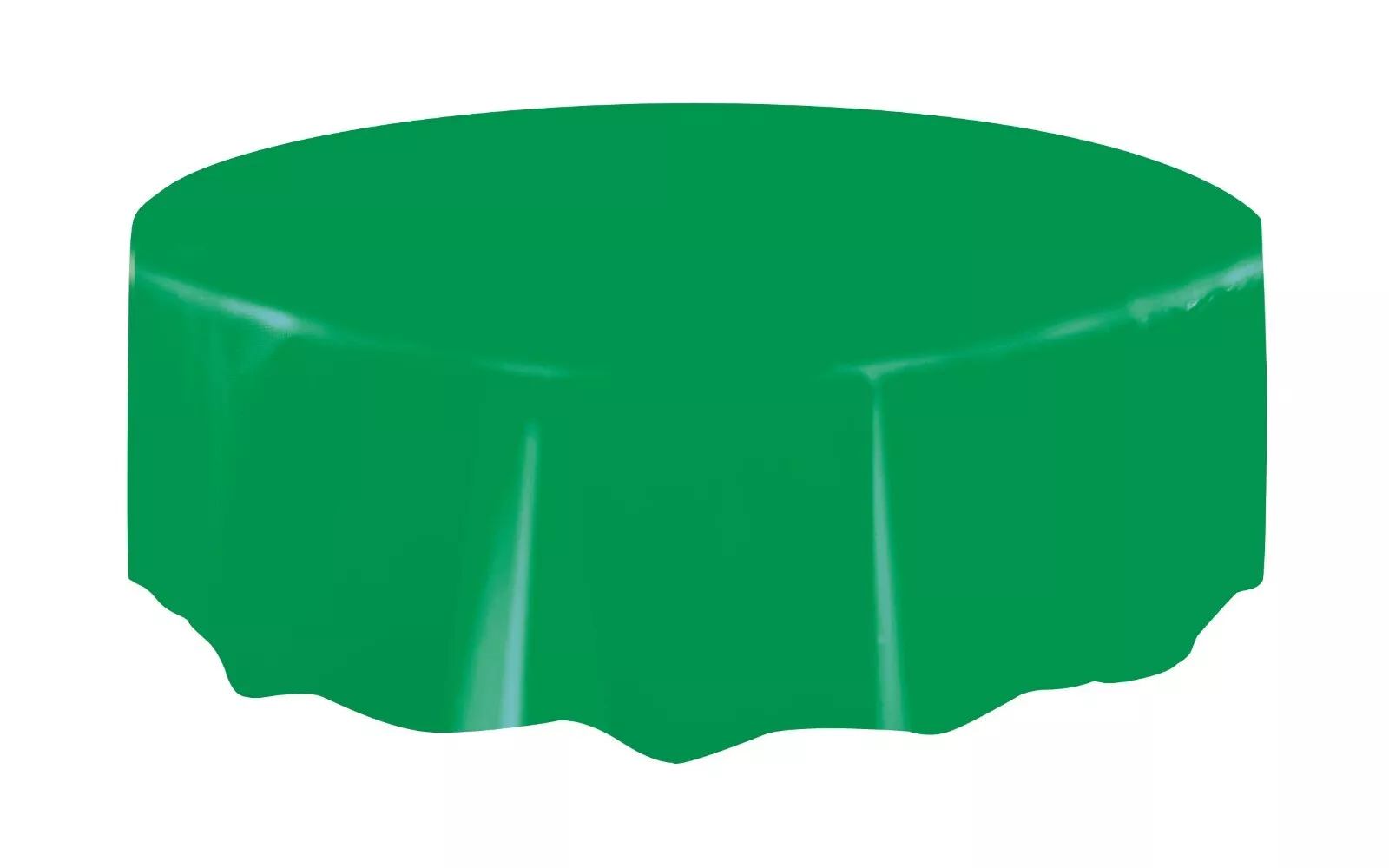 Emerald Green Plastic Round Party Table Cover 213cm