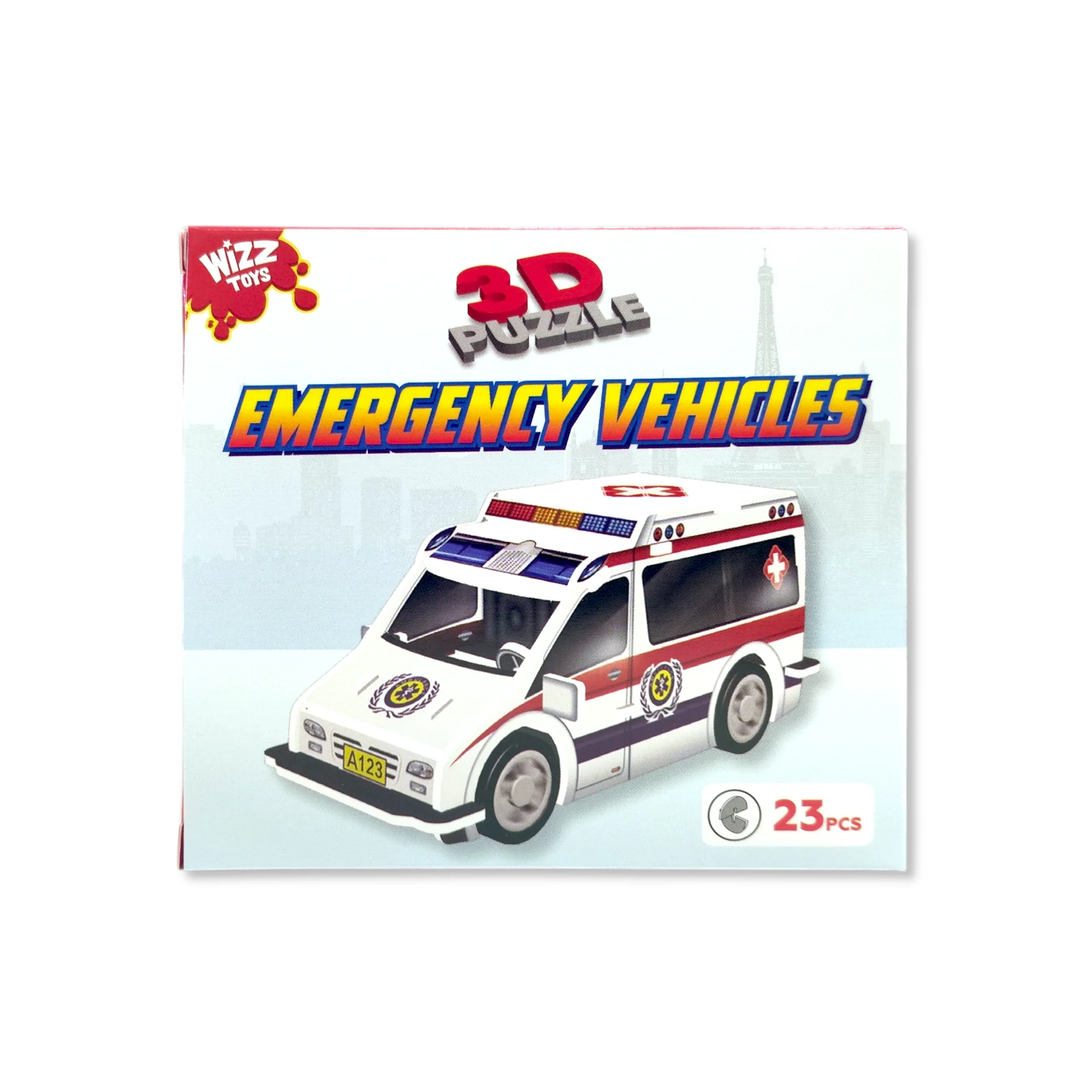 Emergency Vehicles 3D Puzzle - 3 assorted designs - Image 3