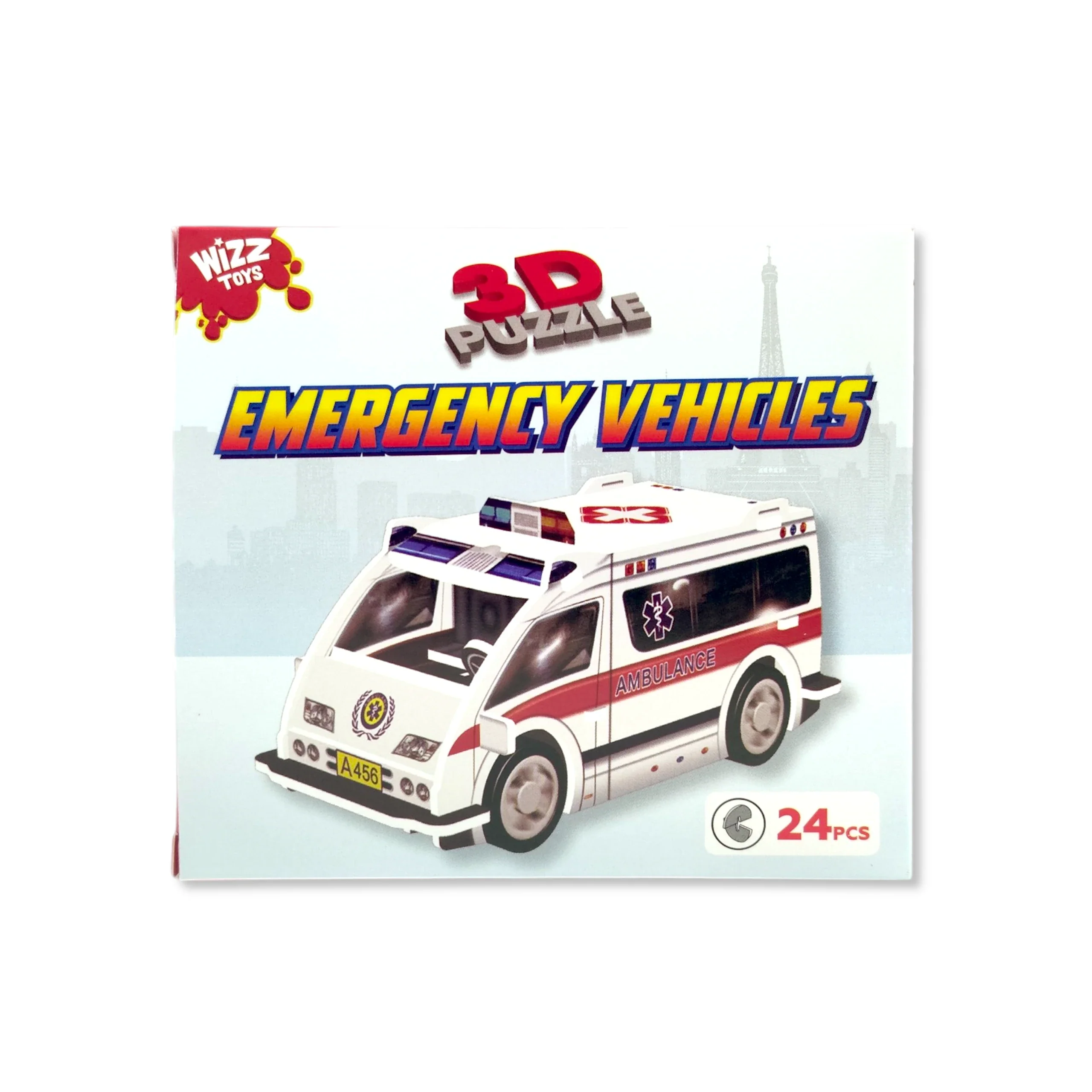 Emergency Vehicles 3D Puzzle - 3 assorted designs - Image 4