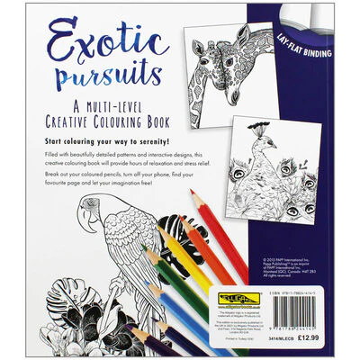 Exotic Pursuits Adult Colouring Book - Image 3
