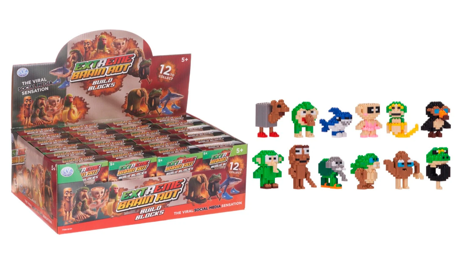 Extreme Brain Rot Building Block Brick Kit