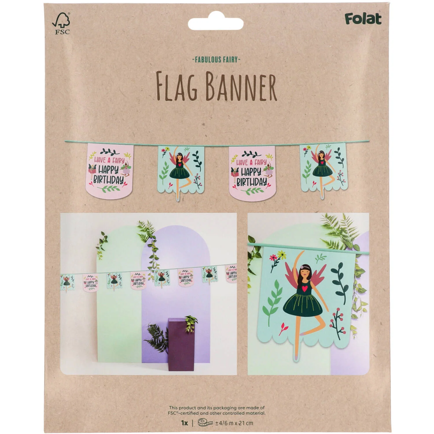 Fabulous Fairy "Happy Birthday" Banner - Image 3