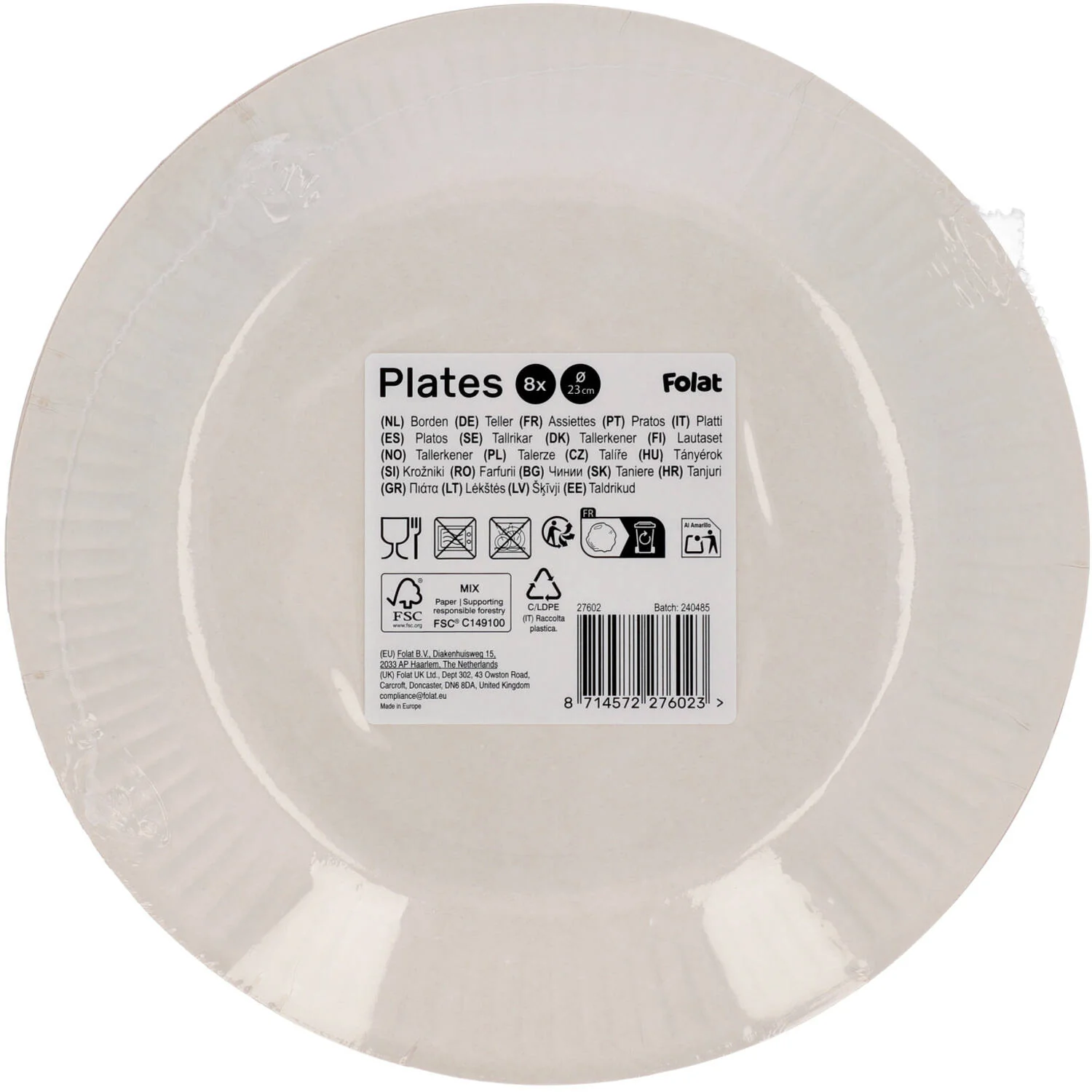 Fabulous Fairy Paper Plates - 23cm (Pack of 8) - Image 3