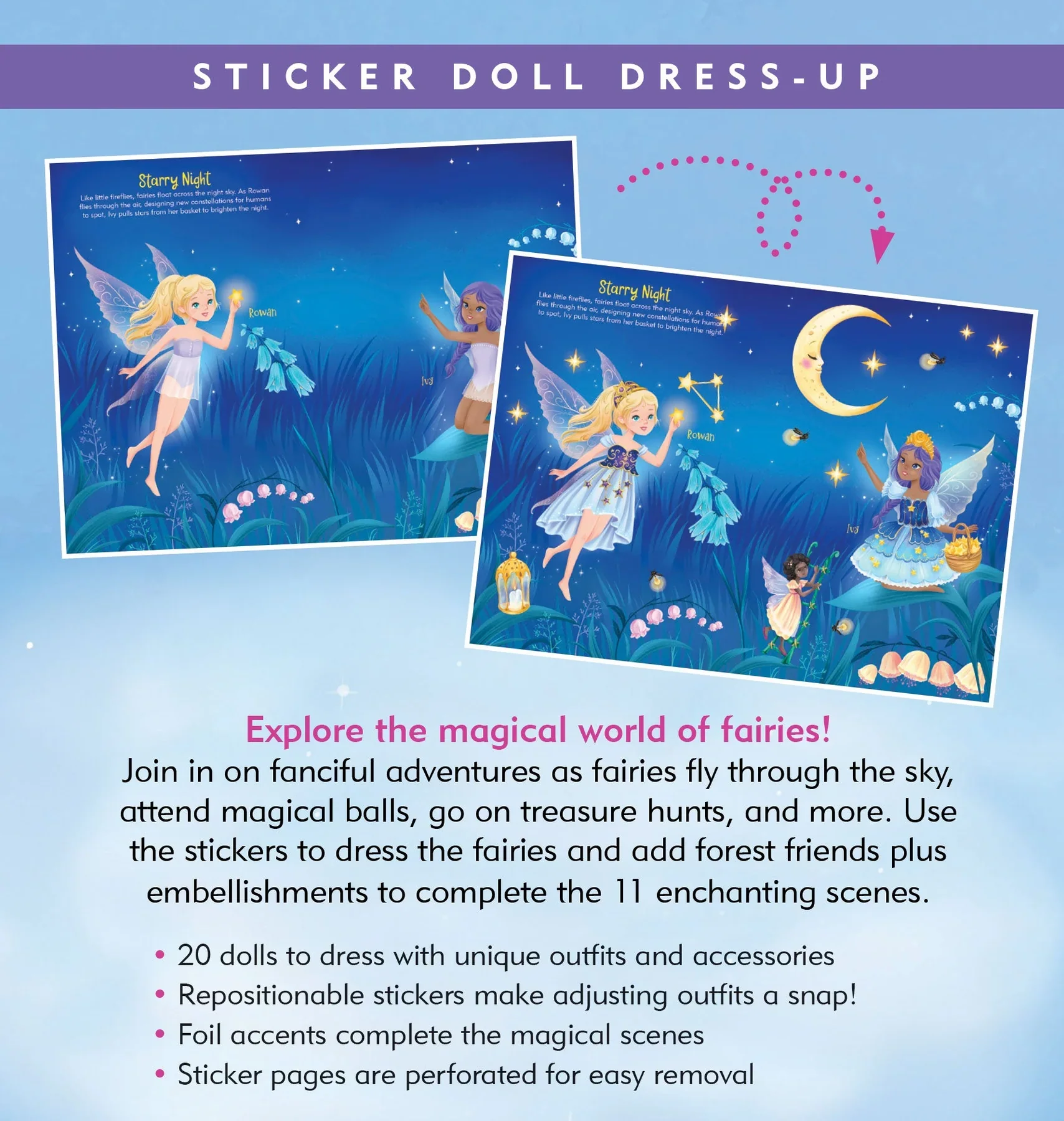 Fairies Dressing Up Sticker Book - Image 2