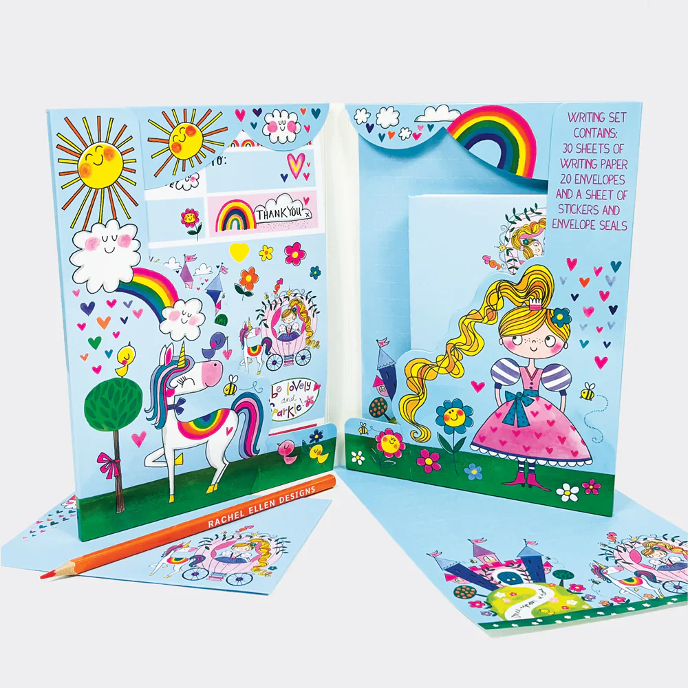 Fairy Tale Princess Writing Set Wallet by Rachel Ellen Designs - Image 5