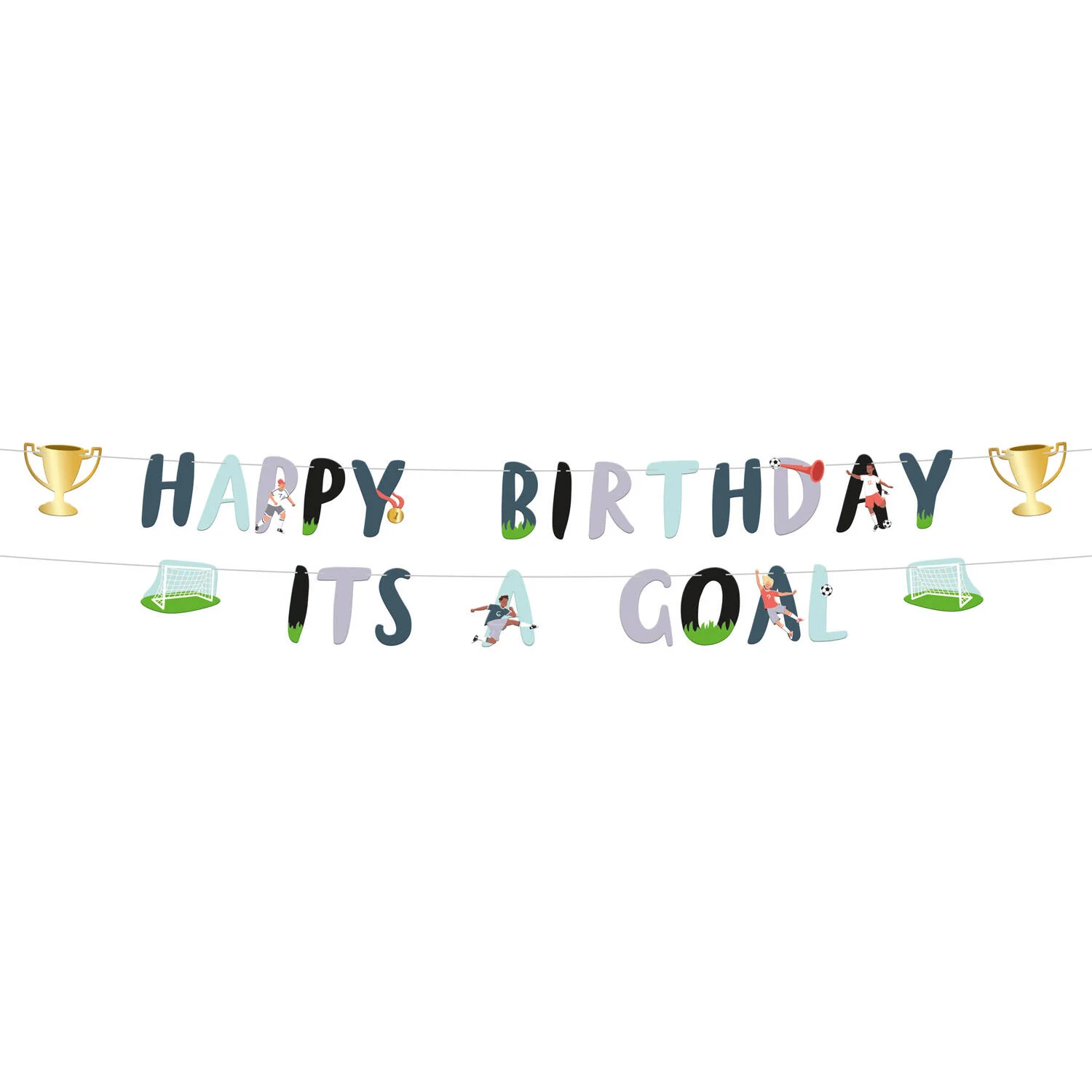 Fantastic Football Birthday Party Banner Set (1.5 meters)