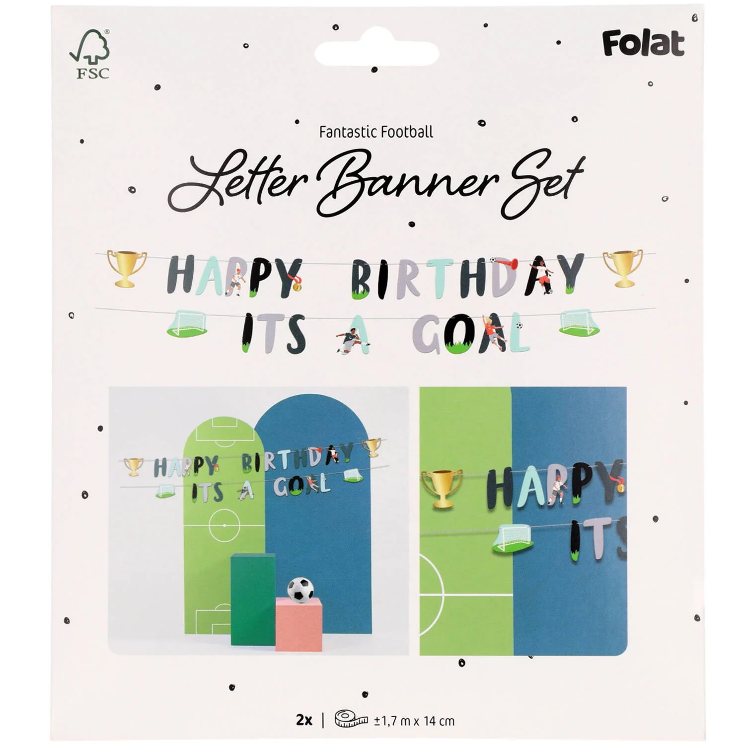 Fantastic Football Birthday Party Banner Set (1.5 meters) - Image 3