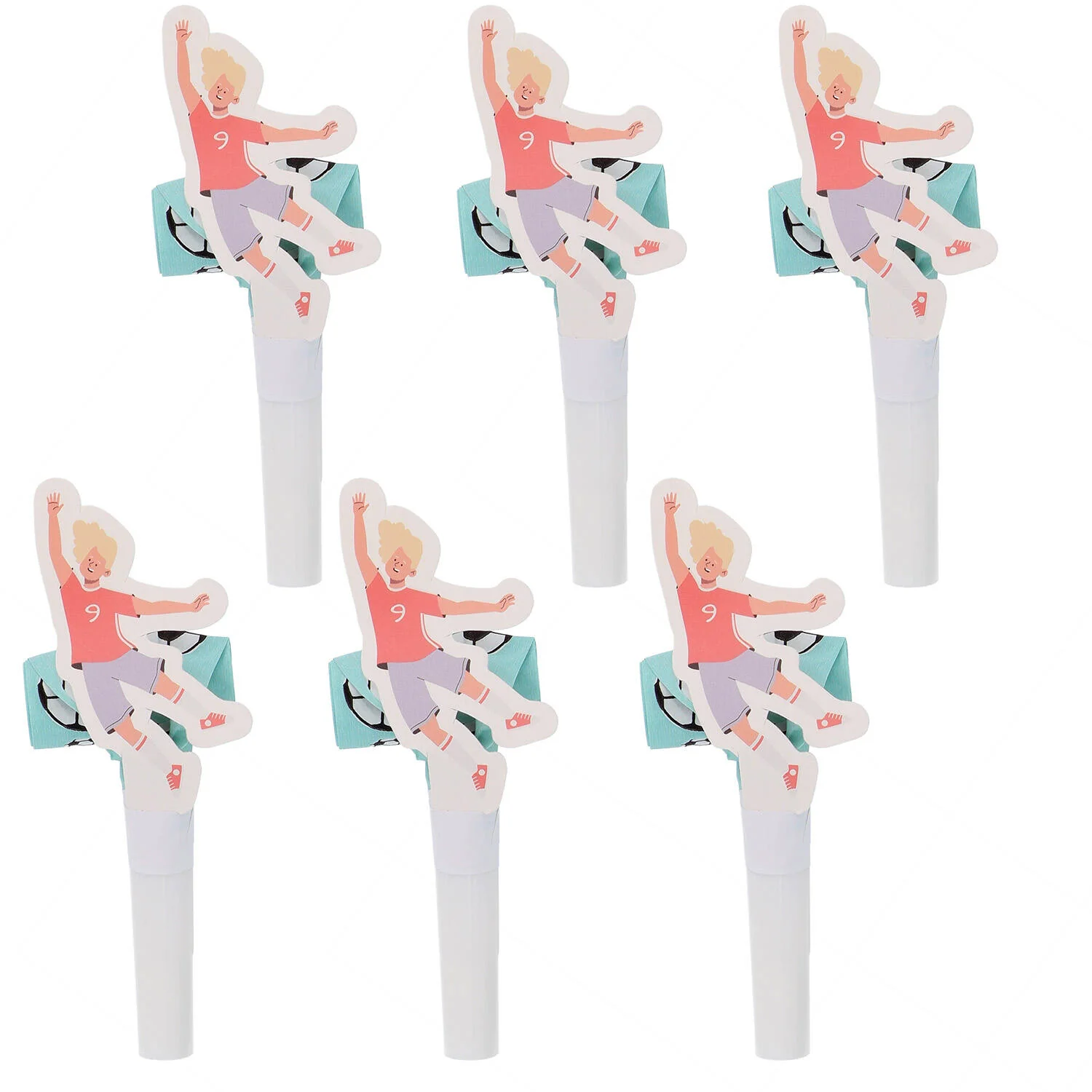 Fantastic Football Blowout Whistles (6 pieces)