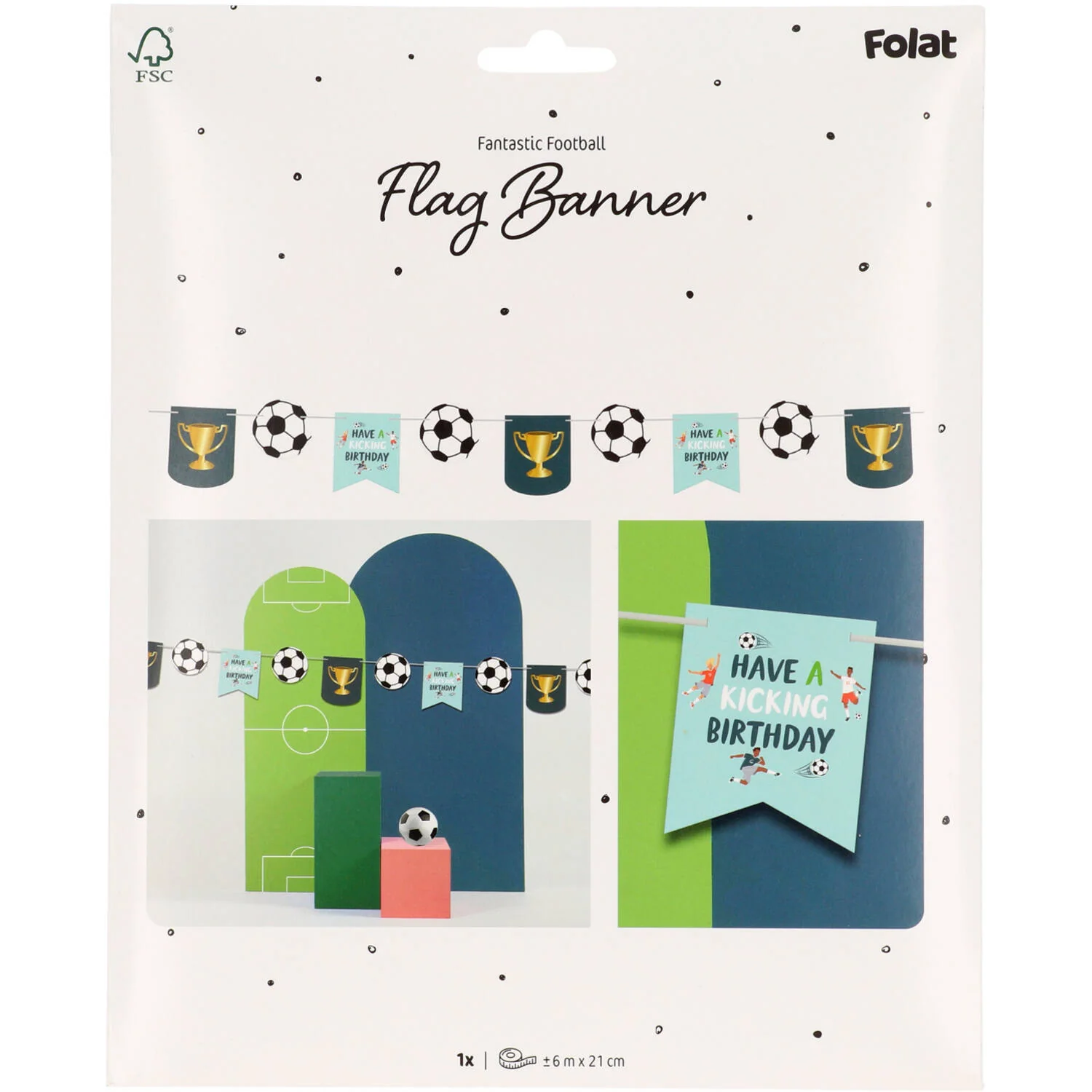 Fantastic Football "Happy Birthday" Banner - Image 3