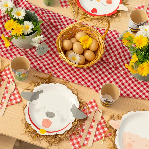 Farm Paper Plates 22.5 x 27 cm (Pack of 6) - Image 8