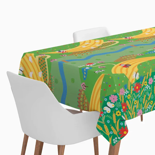 Farm Waterproof Tablecover (180 x 120 cm)