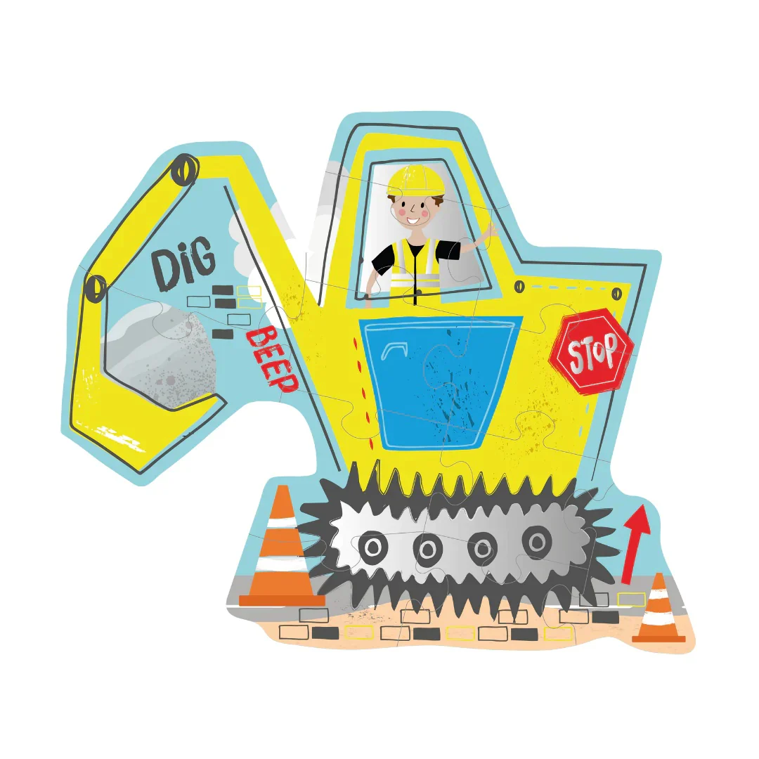 Floss & Rock 12 Piece Construction Jigsaw Puzzle - Image 2