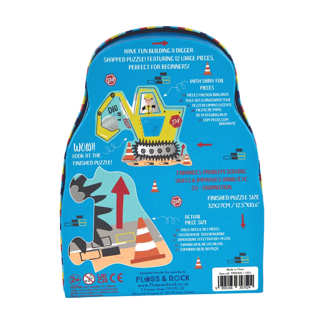Floss & Rock 12 Piece Construction Jigsaw Puzzle - Image 3