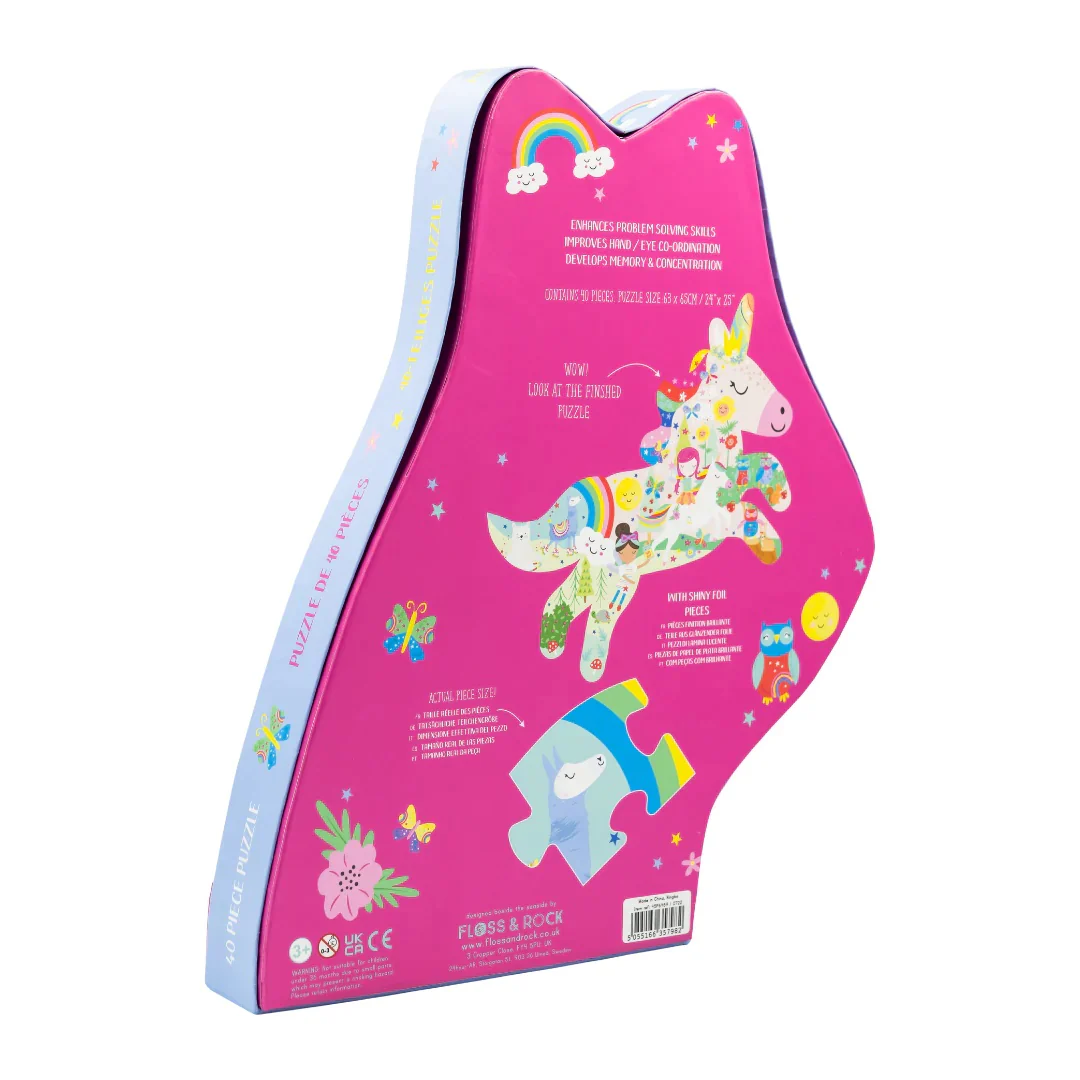 Floss & Rock 40 Piece Rainbow Fairy unicorn Jigsaw Puzzle - Image 4
