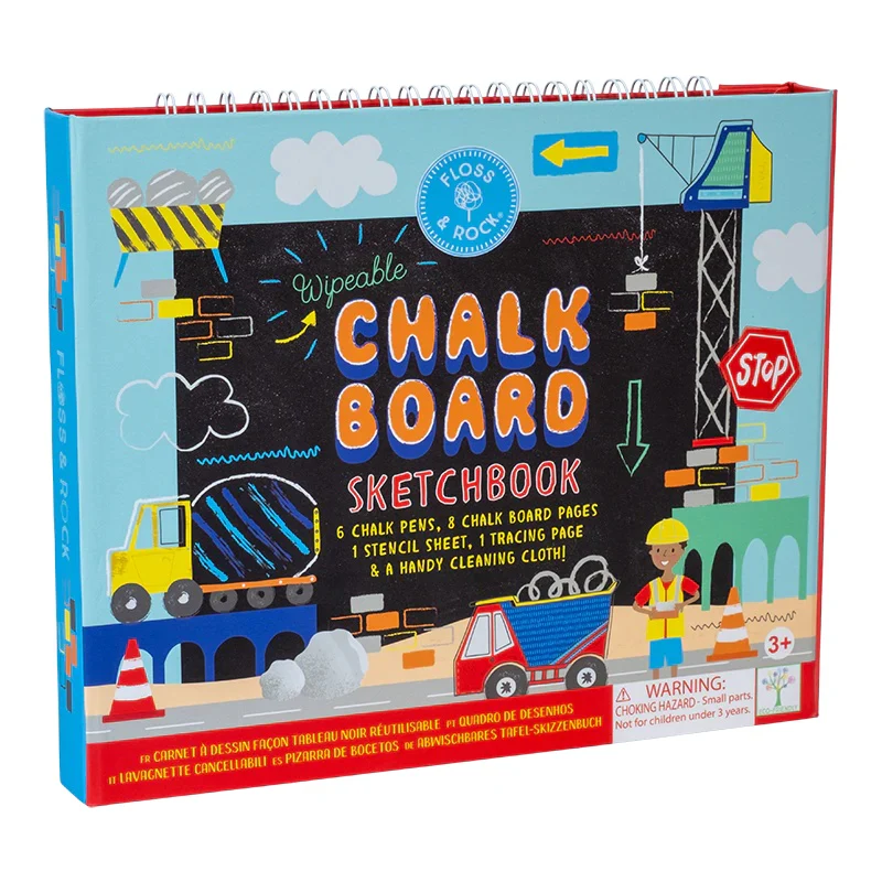Floss & Rock Construction Chalk Board Sketchbook