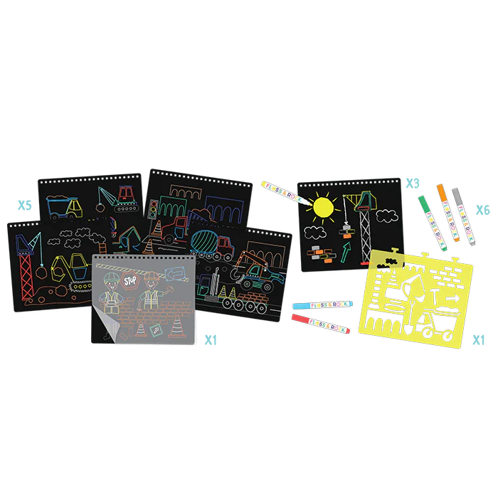 Floss & Rock Construction Chalk Board Sketchbook - Image 6