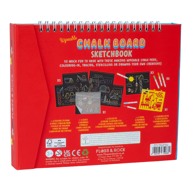 Floss & Rock Construction Chalk Board Sketchbook - Image 7