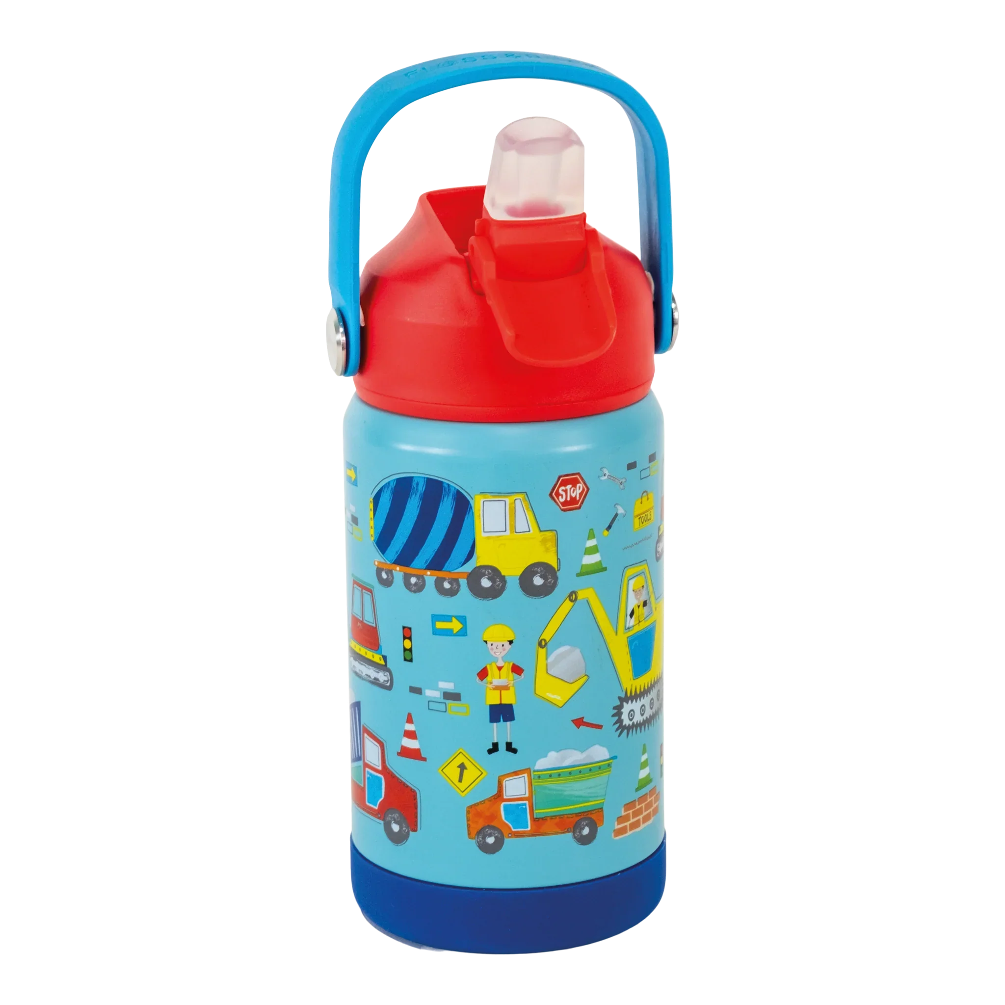 Floss & Rock Construction Theme Stainless Steel Children's Drinks / Water Bottle 14.1 fl oz - Image 2