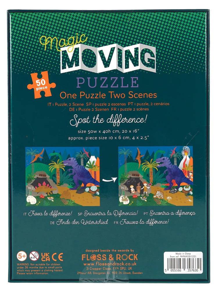 Floss & Rock Dinosaur 50 Piece Magic Moving Puzzle - Image 4