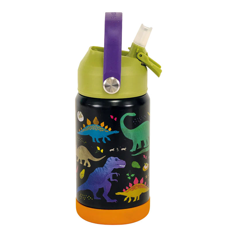 Floss & Rock Dinosaur  - Stainless Streel Children's Water / Drinks Bottle - Image 3