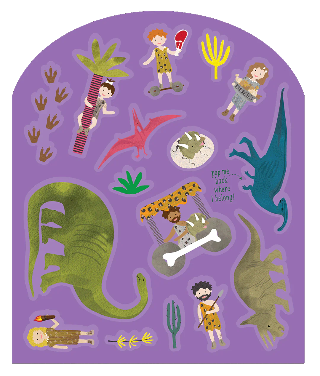 Floss & Rock Dinosaur Stick & Play Book with reusable Stickers - Image 4