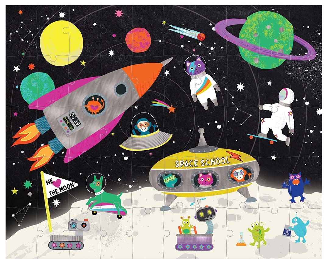 Floss & Rock Space 50 Piece Magic Moving Puzzle - Image 3