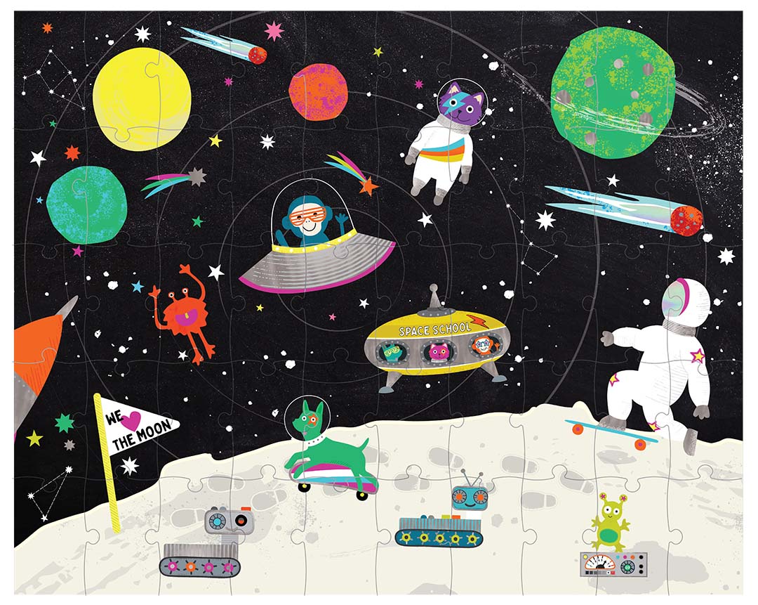 Floss & Rock Space 50 Piece Magic Moving Puzzle - Image 4