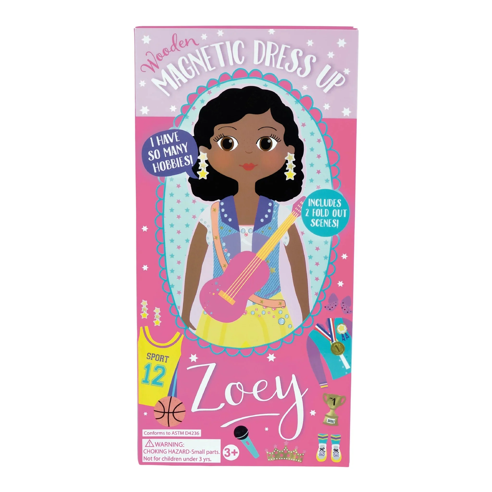 Floss & Rock Wooden Magnetic Dress Up Doll - Zoey - Image 3