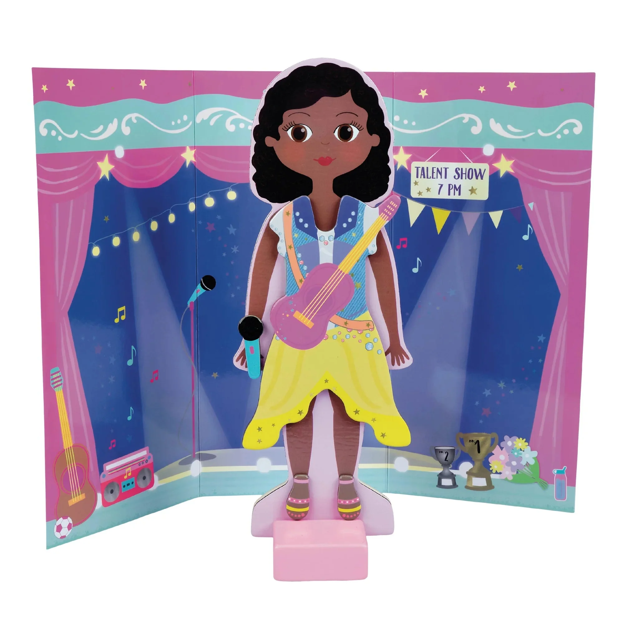 Floss & Rock Wooden Magnetic Dress Up Doll - Zoey - Image 4