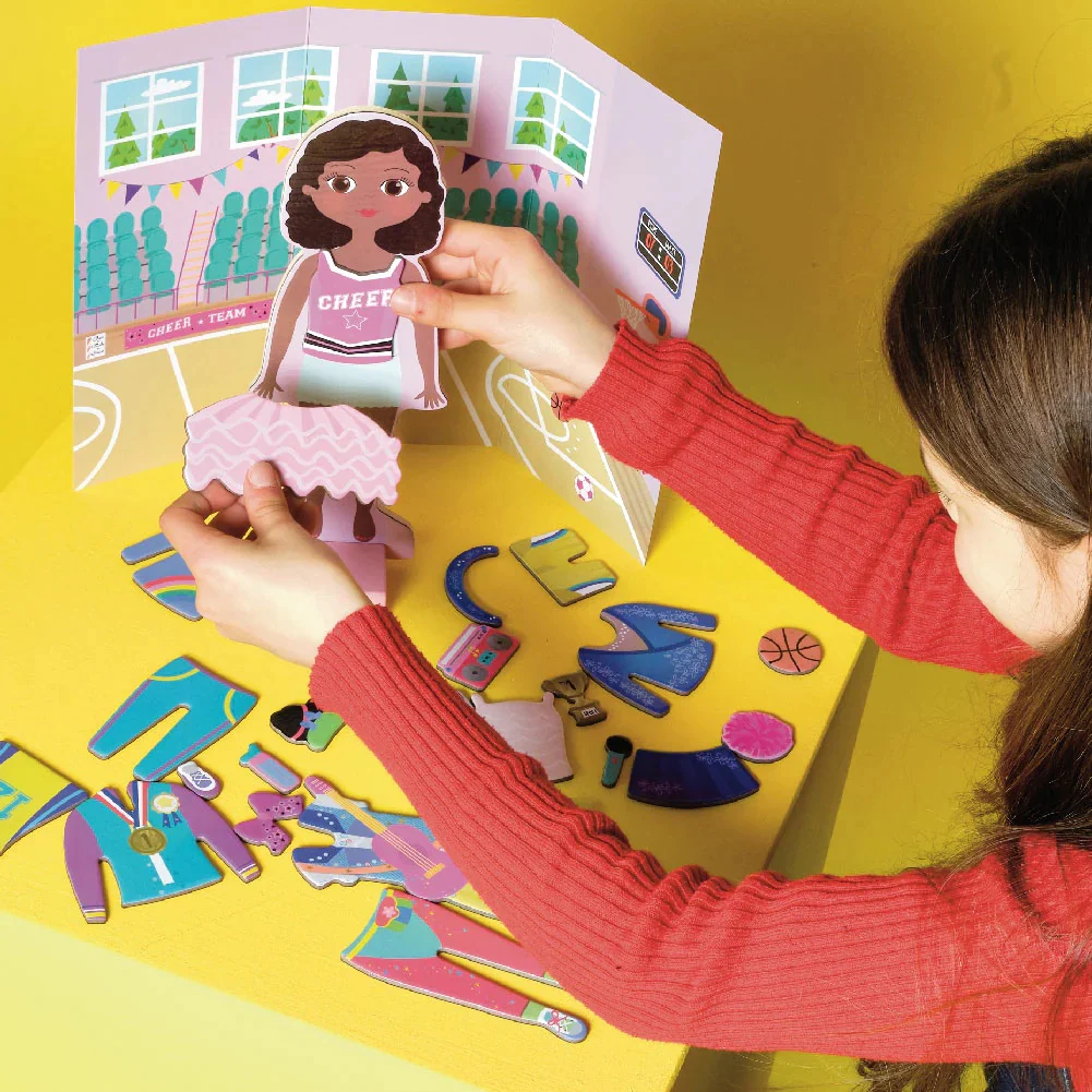 Floss & Rock Wooden Magnetic Dress Up Doll - Zoey - Image 5