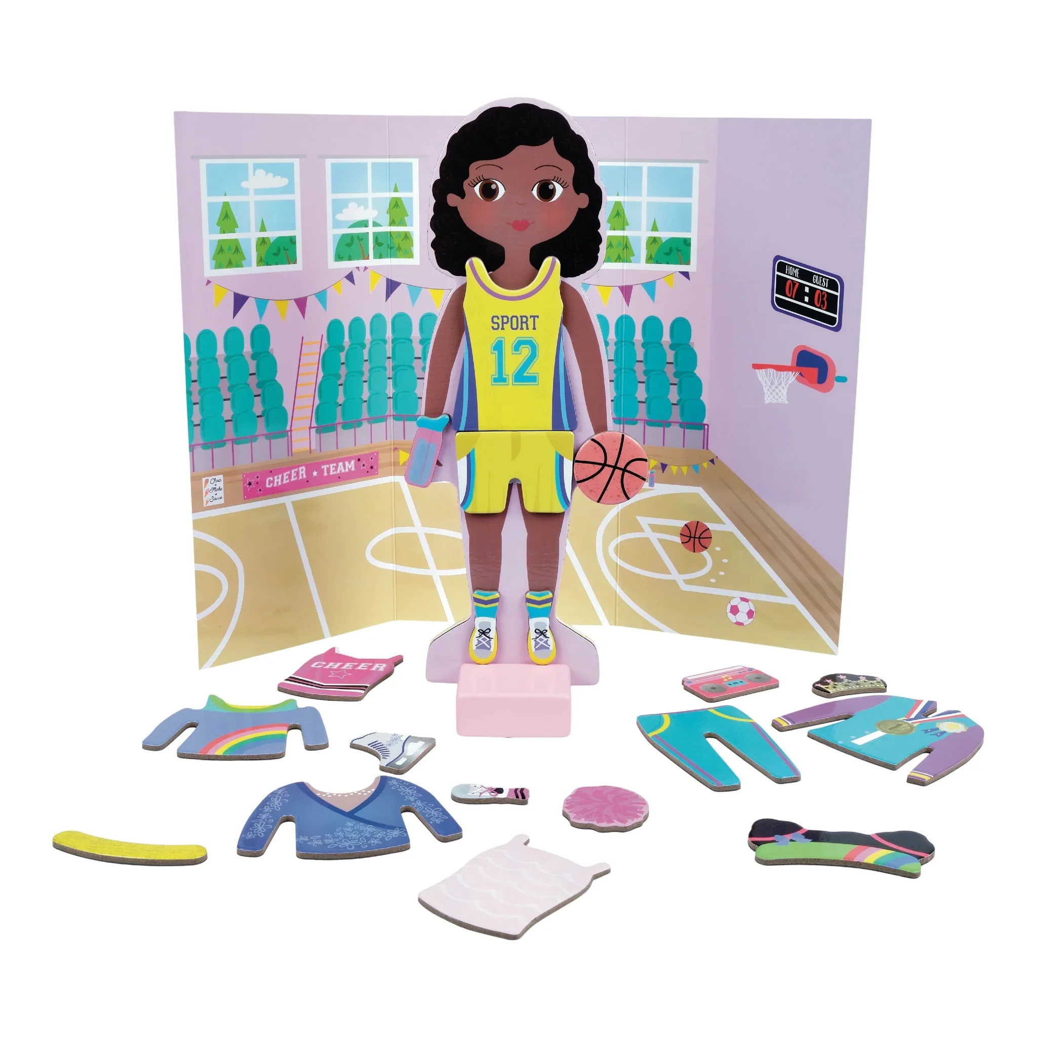 Floss & Rock Wooden Magnetic Dress Up Doll - Zoey - Image 6
