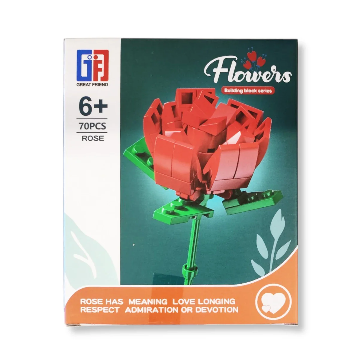 Flowers Building Block Brick Kit Series, Rose, Tulip, Sunflower, Lily - Image 5