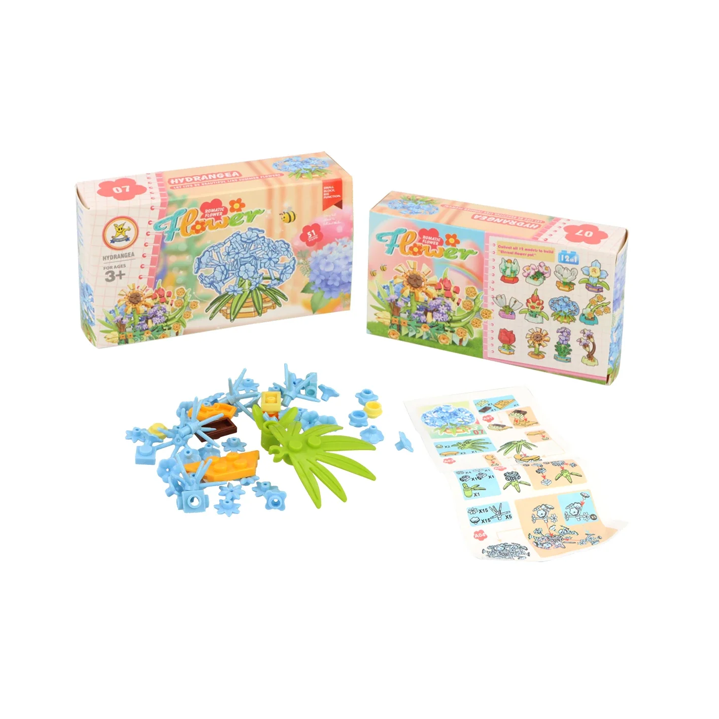 Flowers Romantic Floral Building Block Brick Kits - Image 3