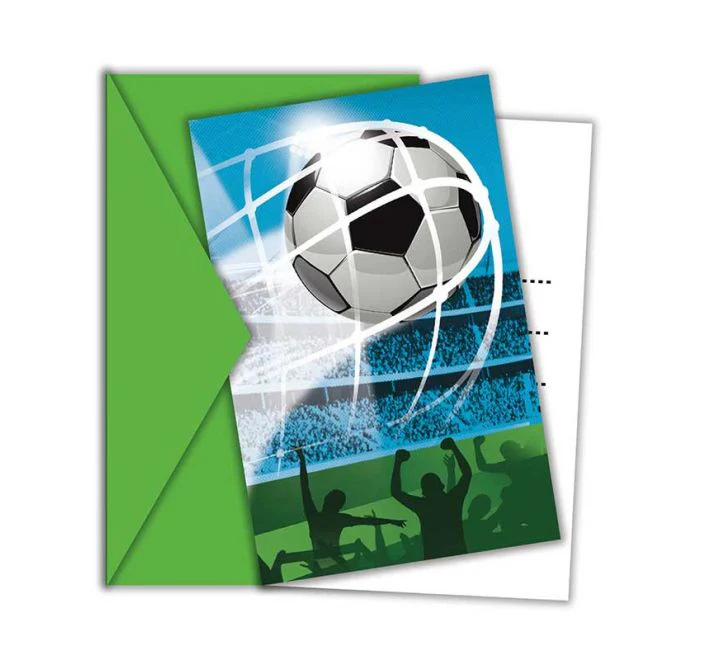 Football Fans Party Invitations (Pack of 6)