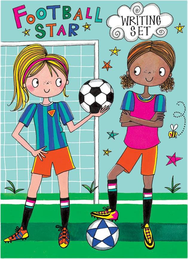 Football Girl Stars Writing Set Wallet by Rachel Ellen Designs - Image 6