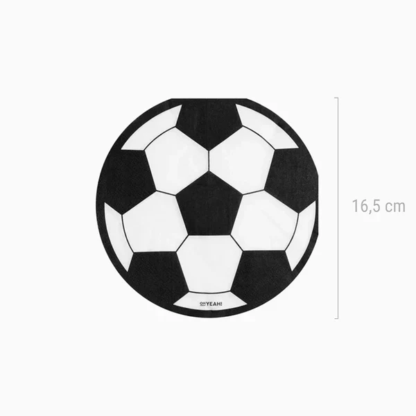Football Paper Napkins 33 x 16.5 cm (pack of 20) - Image 3