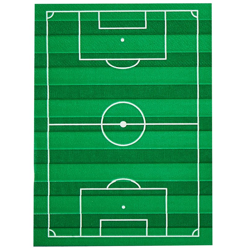 Football Pitch Paper Napkins (Pack of 16)