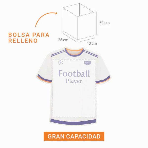 Football T-shirt Birthday Party Pinata 48 x 50 cm - Image 3