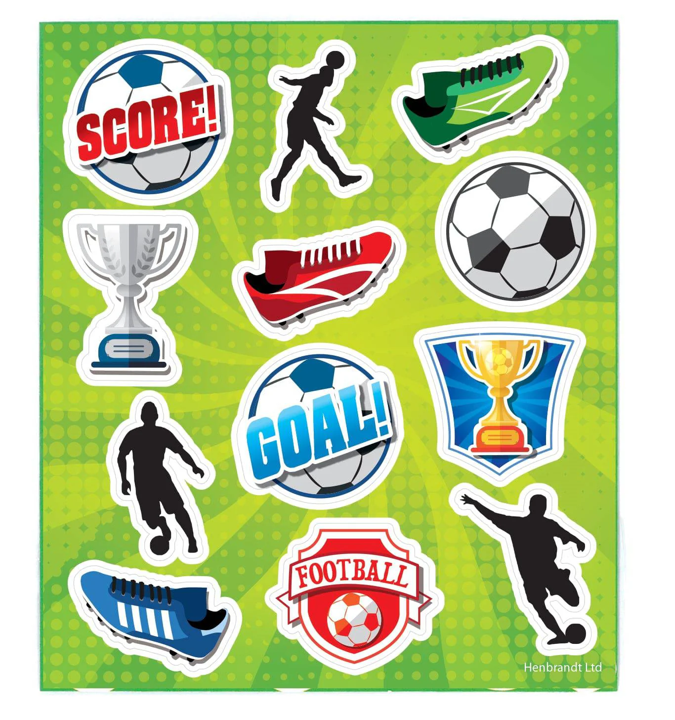 Football themed 12 Party Bags with Fillers - Image 7