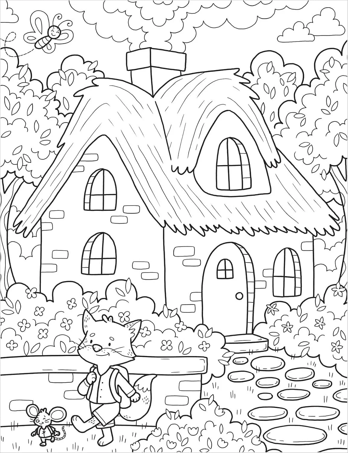 Forest Cuties Cozy Colouring Book - Image 3