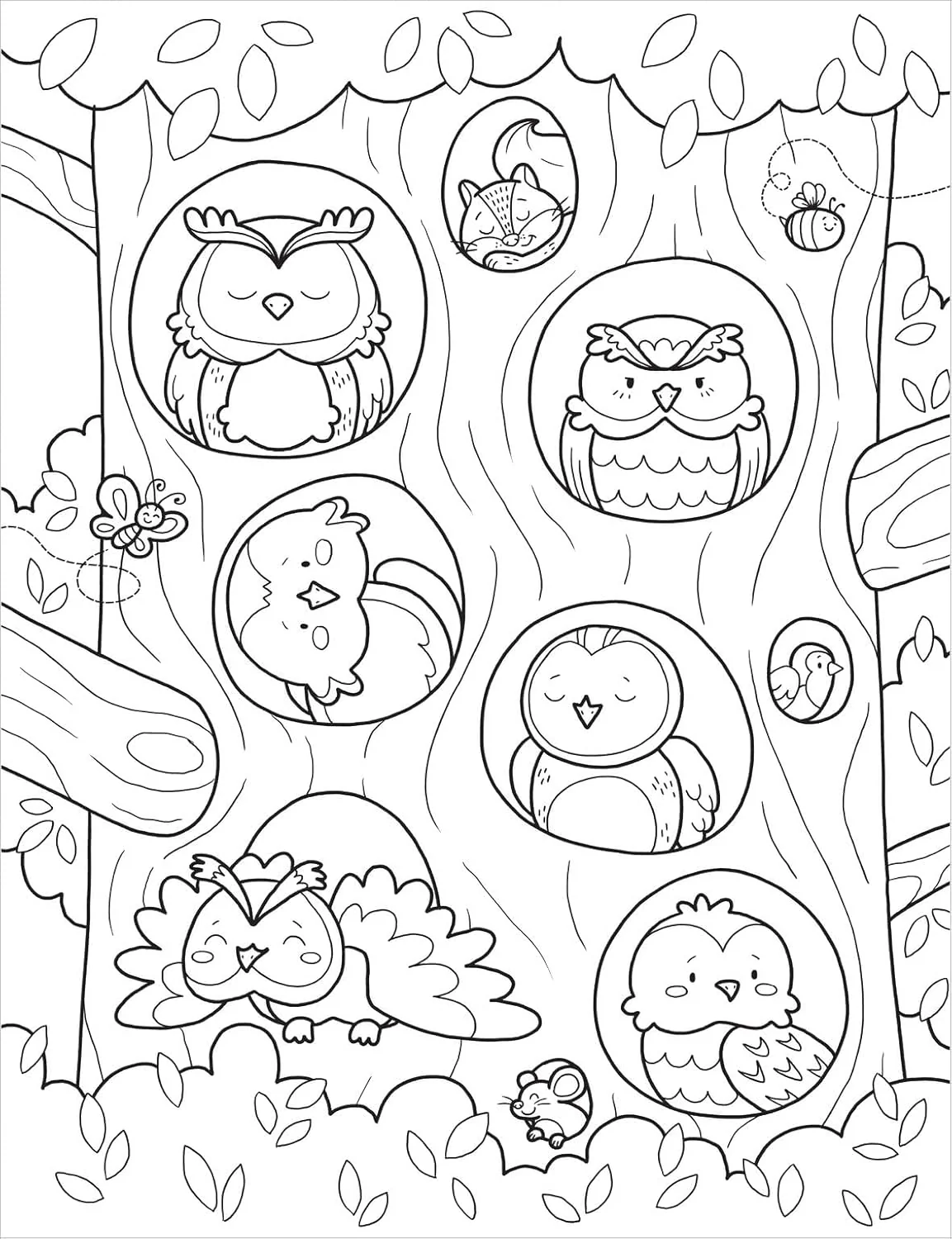 Forest Cuties Cozy Colouring Book - Image 4