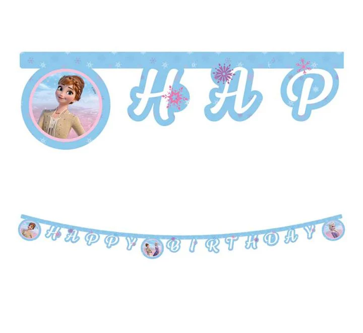 Frozen 2 Wind Spirit "Happy Birthday" Banner