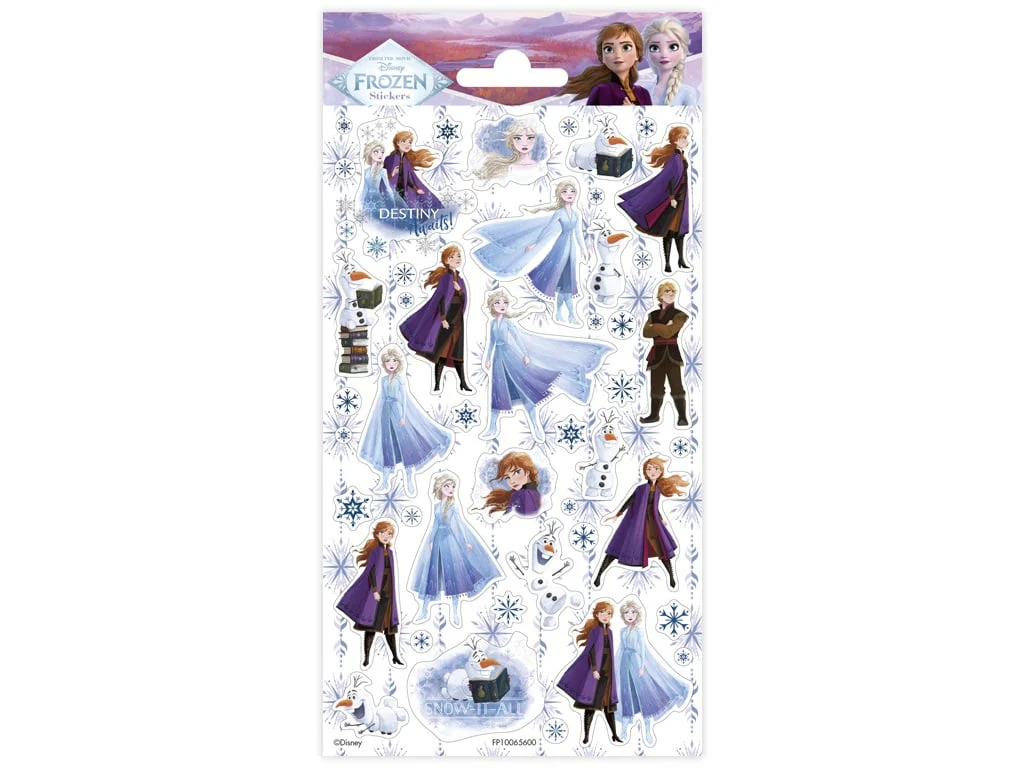 Frozen Glitter Stickers Pack 10 x 20cm