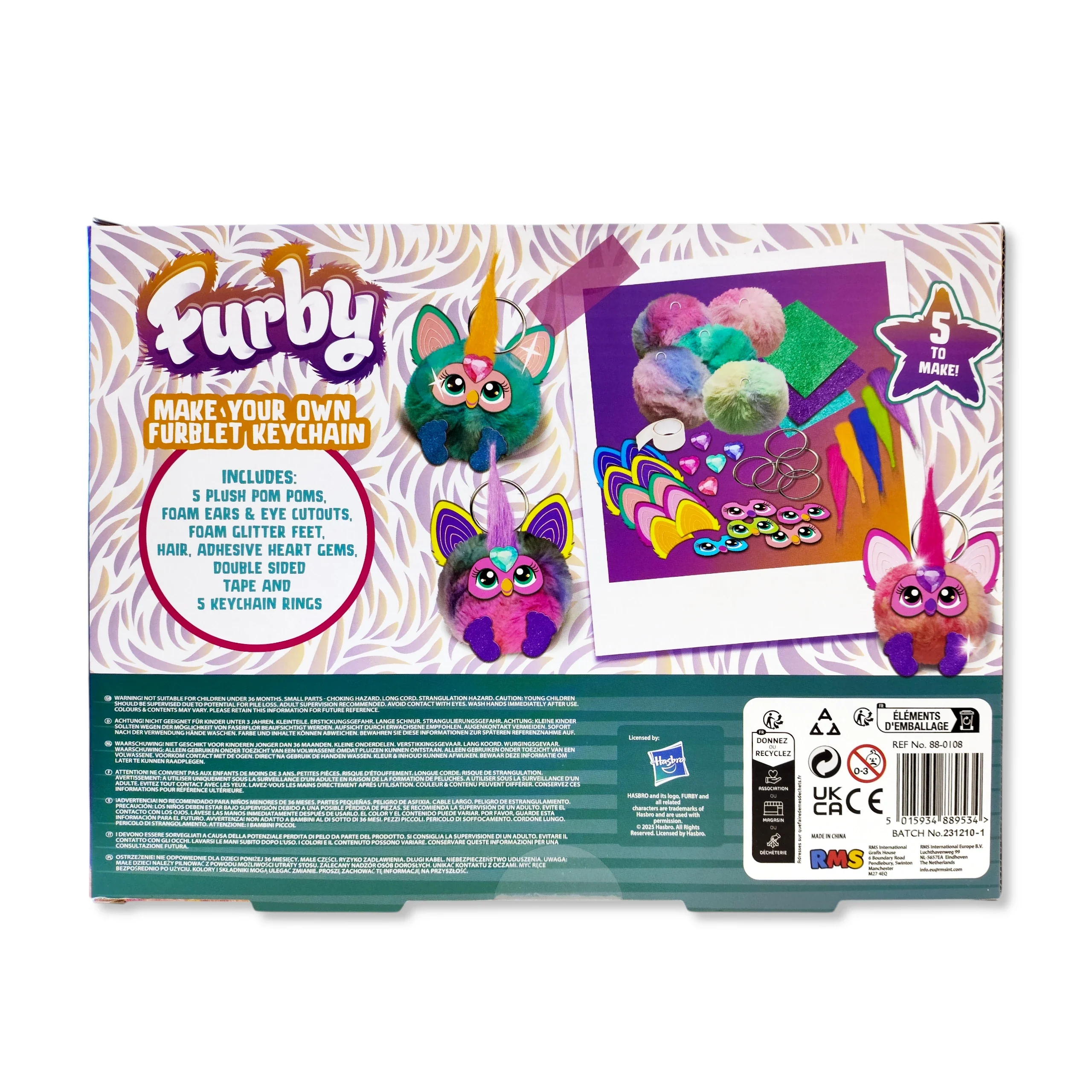 Furby Make Your Own Fublet Keyring - Image 2