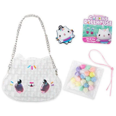 Gabby’s Dollhouse Mini Handbag Inc Earrings & Charm Bracelet Making Kit - Image 5