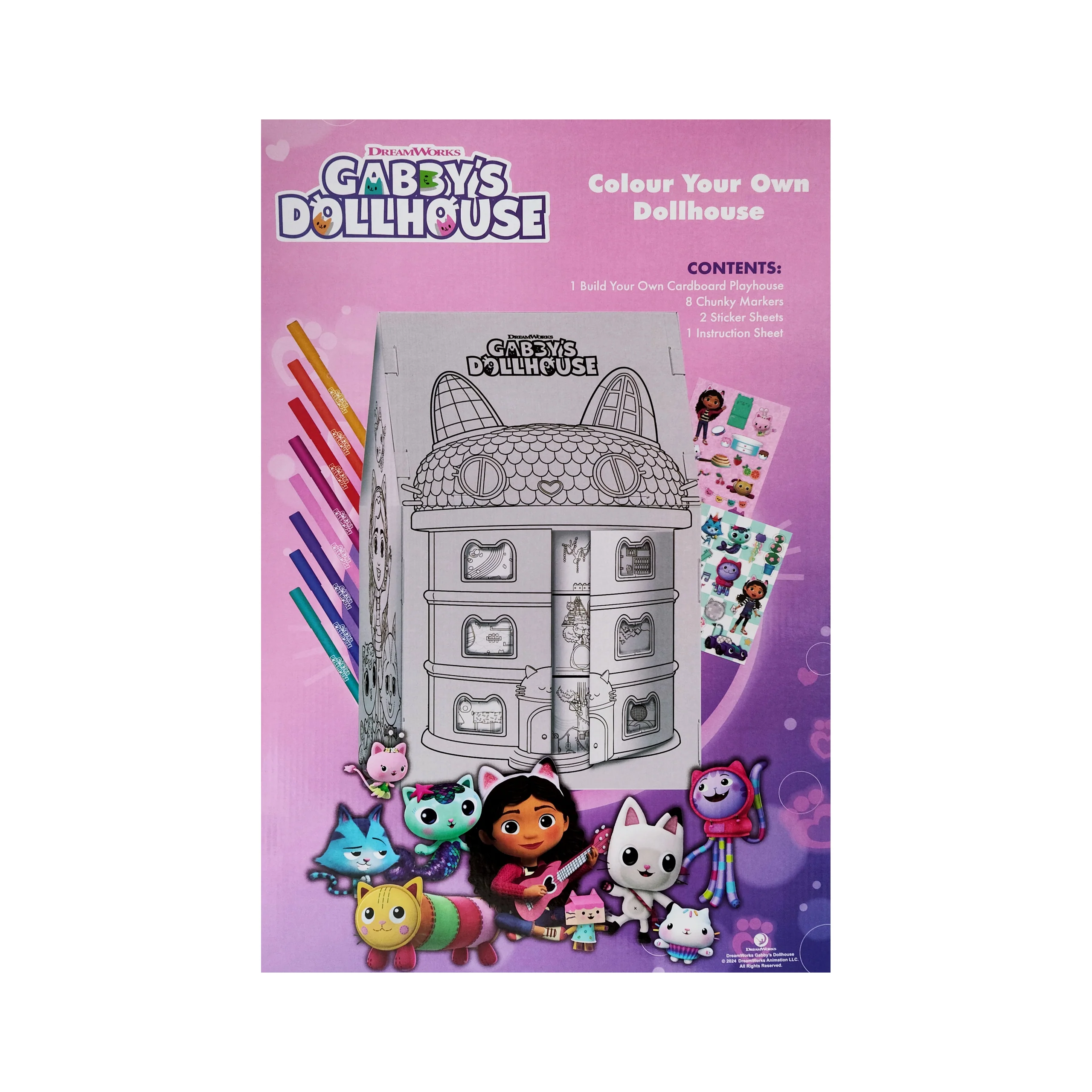 Gabby's Dollhouse Colour Your Own Dollhouse Kit - Image 3