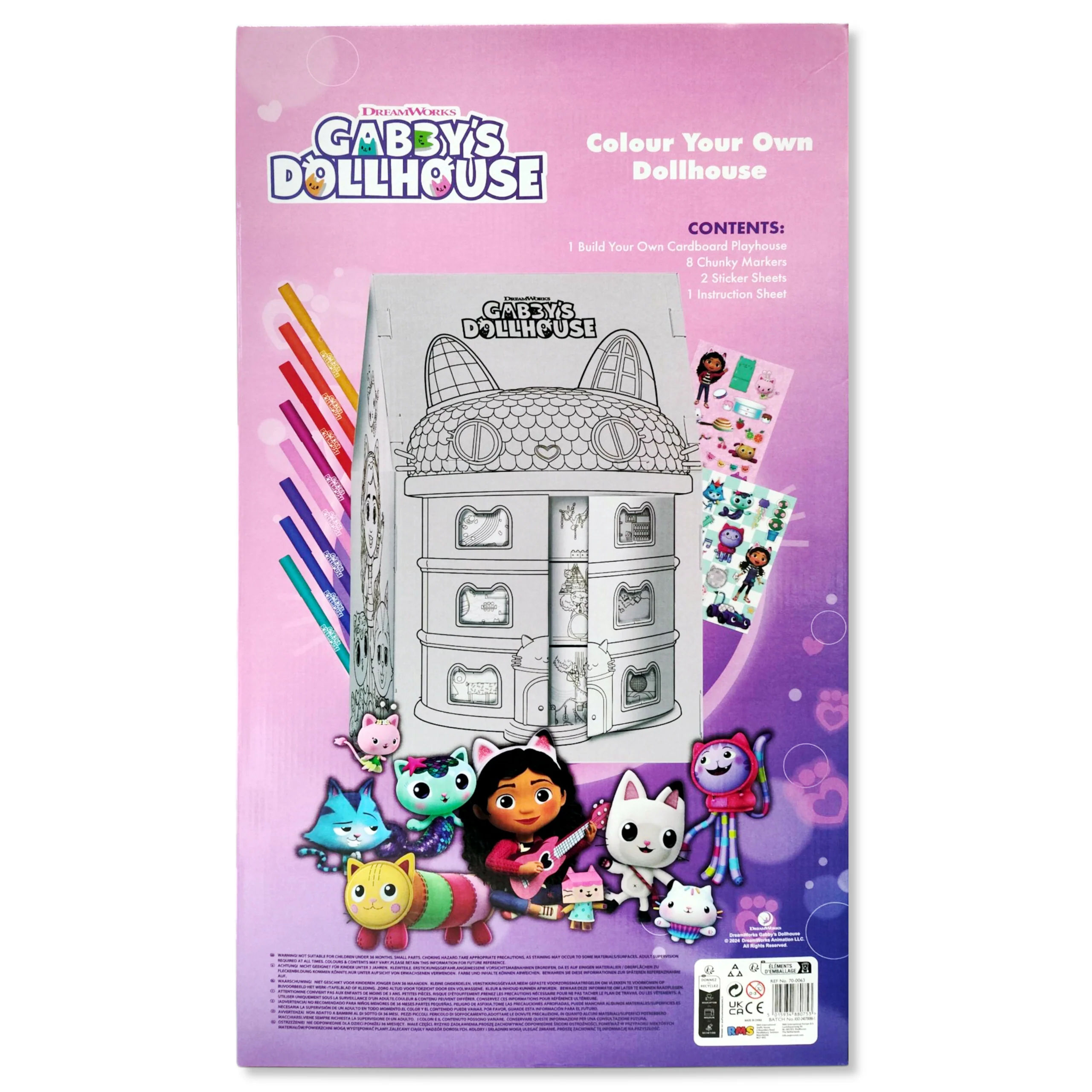 Gabby's Dollhouse Colour Your Own Dollhouse Kit - Image 4