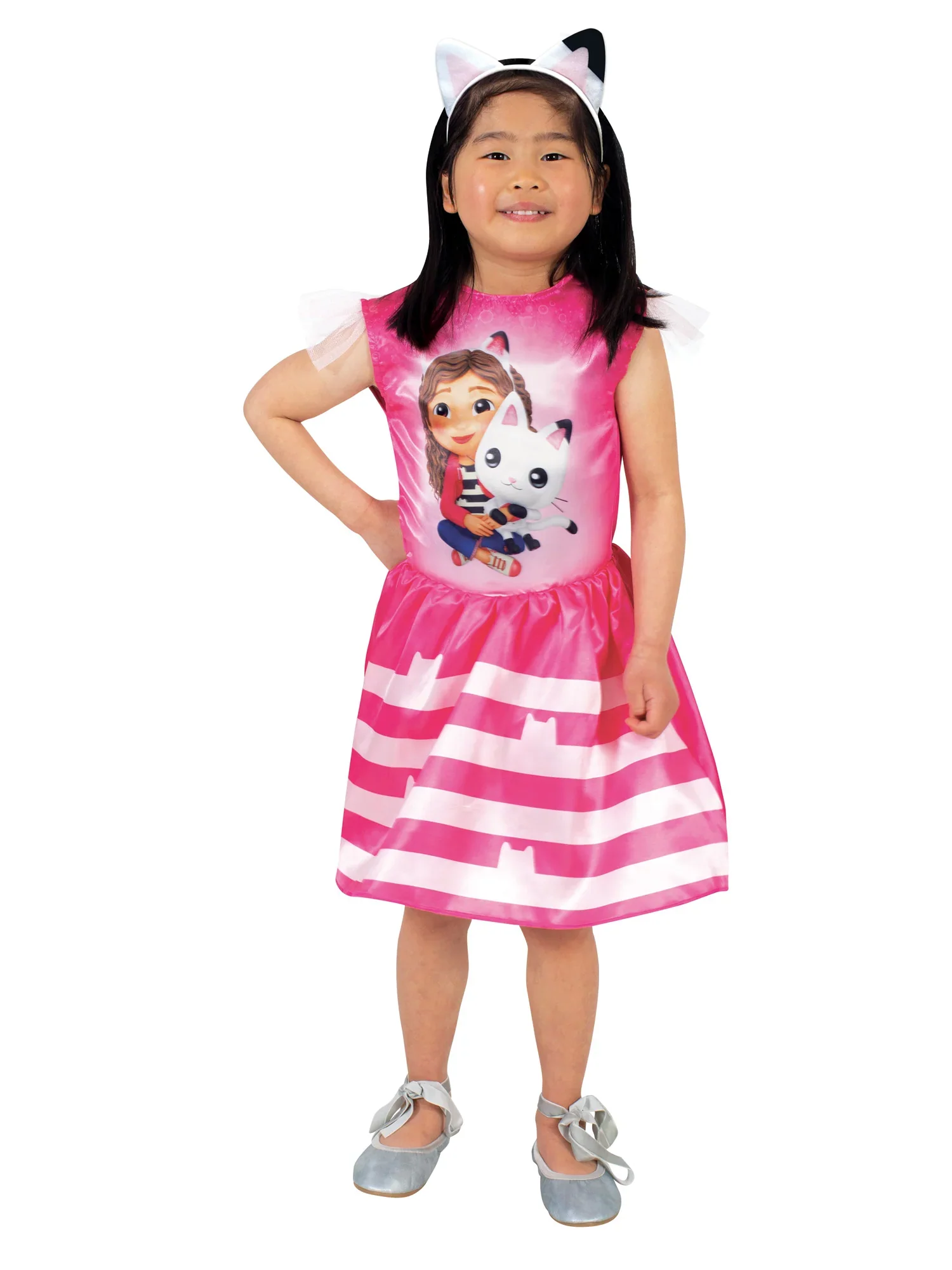 Gabby's Dollhouse Gabby & Pandy Paws Tutu Dress And Headband Costume - Image 3