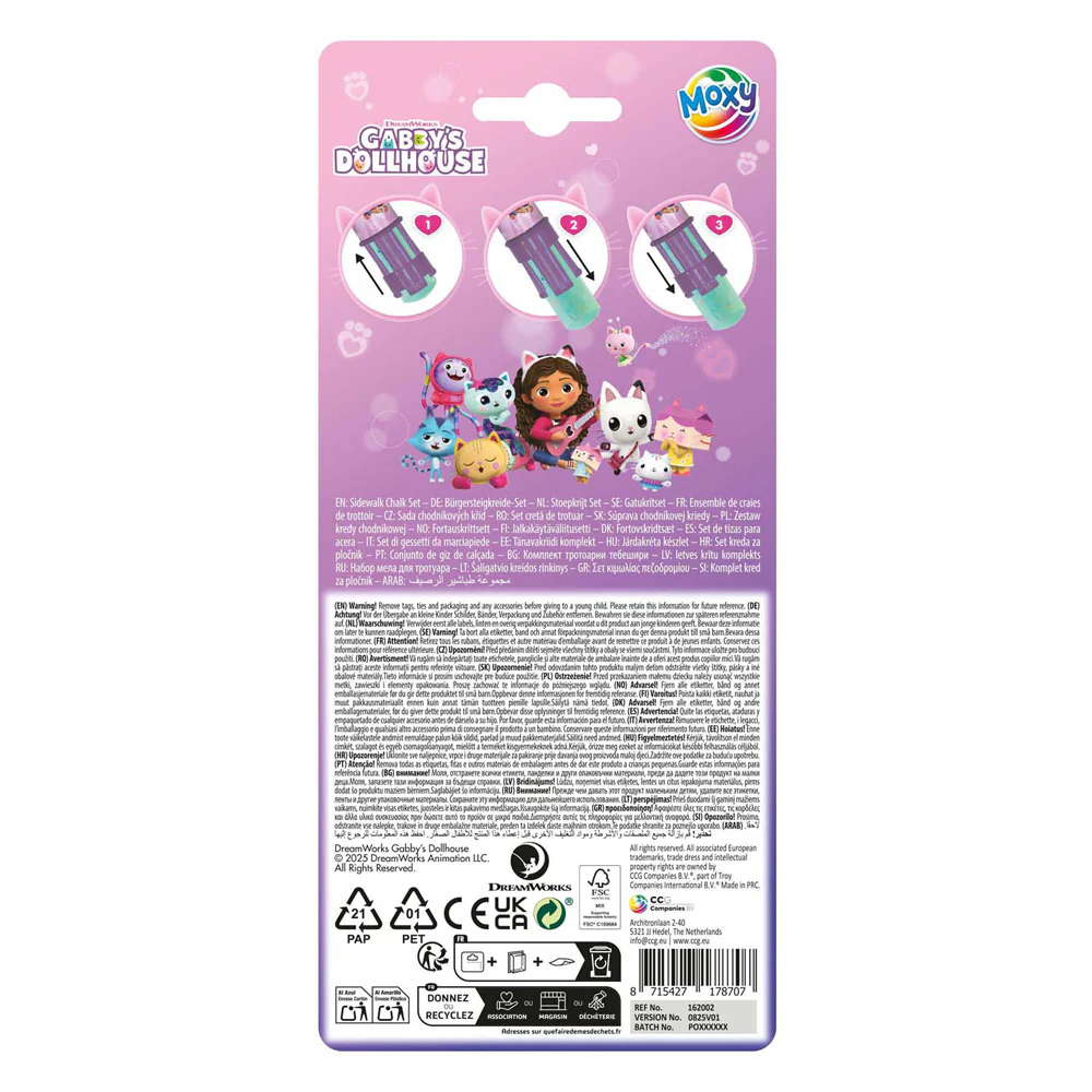 Gabby's Dollhouse Pavement Chalk Set - Image 3